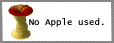 no apple used